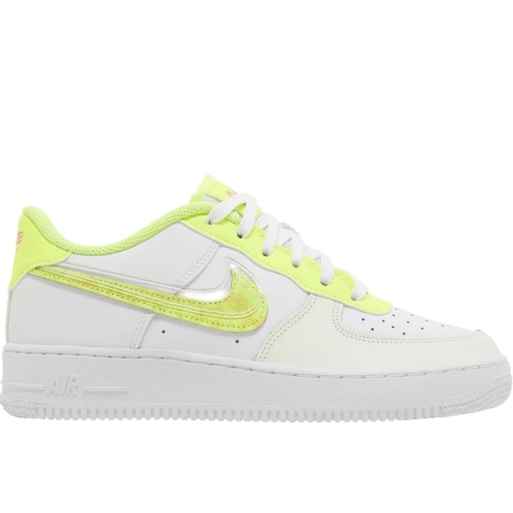 NIKE AIR FORCE 1 LV8 WHITE / PINK /  GREEN WOMENS SZ 8.5